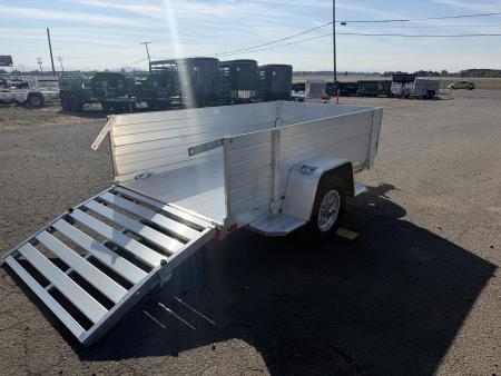 New 2027 Aluma 548 Single Axle Bi Fold Gate Landscape Trailer