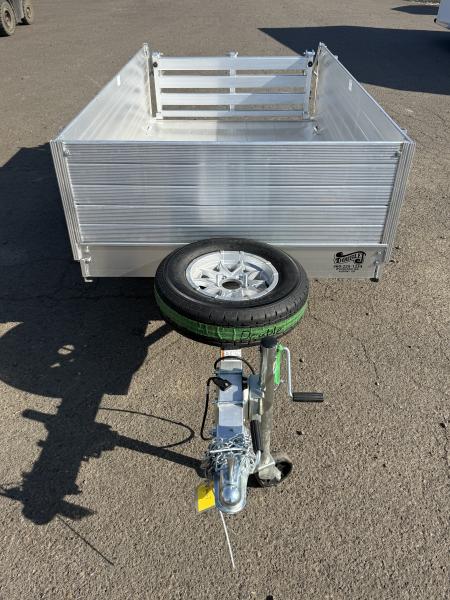 New 2027 Aluma 548 Single Axle Bi Fold Gate Landscape Trailer