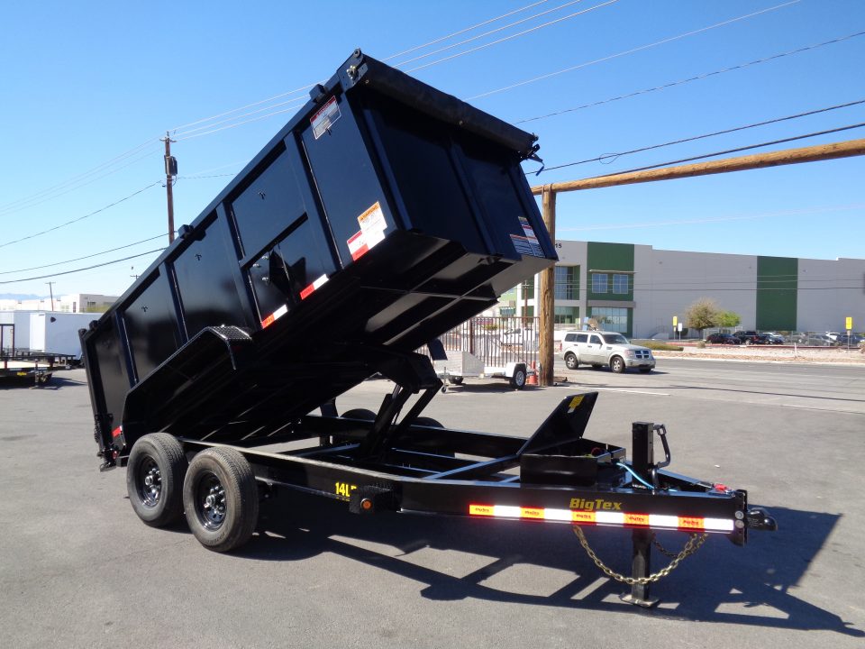 New 2027 Big Tex Trailers * 14LP-14 P4 * 14Ft 4Ft-Side Heavy Duty Ultra Low Profile 14k Dump Trailer w/ 4Ft Sides