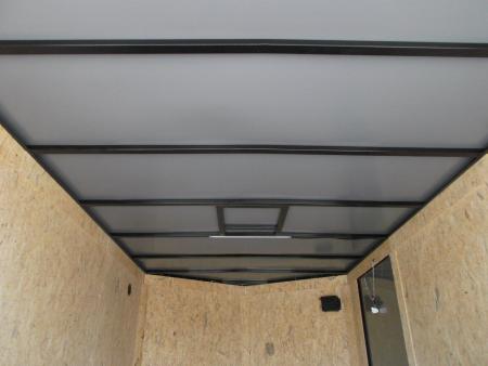 New 2027 Covered Wagon Trailers 7x12 Cargo Trailer / Enclosed Trailer / Motorcycle Trailer / 6'6" Interior / Extra Wide Ramp / RV Side Door / .080 Charcoal Gray Semi-Screwless Exterior / Black Out Package