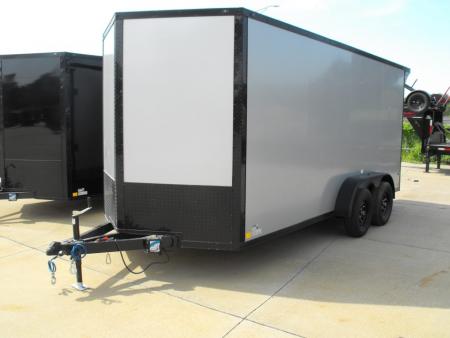 New Enclosed 7 X 16 Ramp 7' Height 080 Polycore Tube built 7K