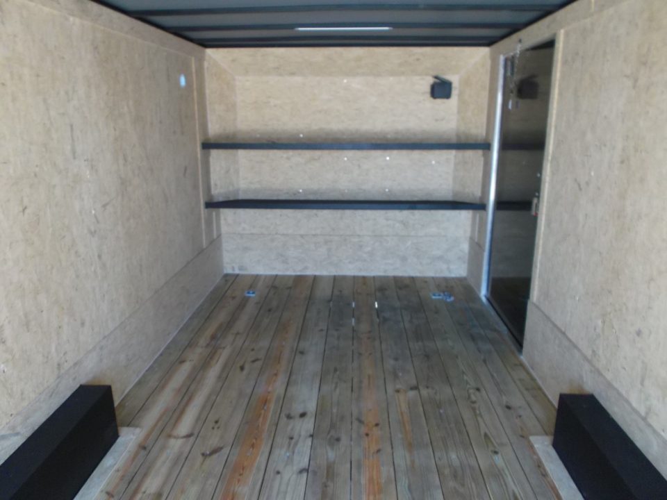 New 2027 Covered Wagon Trailers 8.5x20 Cargo / Enclosed / Landscape Trailer / 7ft Int Height / Extra Wide Jack Knife Ramp / 5200# Axles / .080 White / 48" RV Door / 60" Triple Tube Tongue / Treated Wood Floor and Ramp / Landscape Package