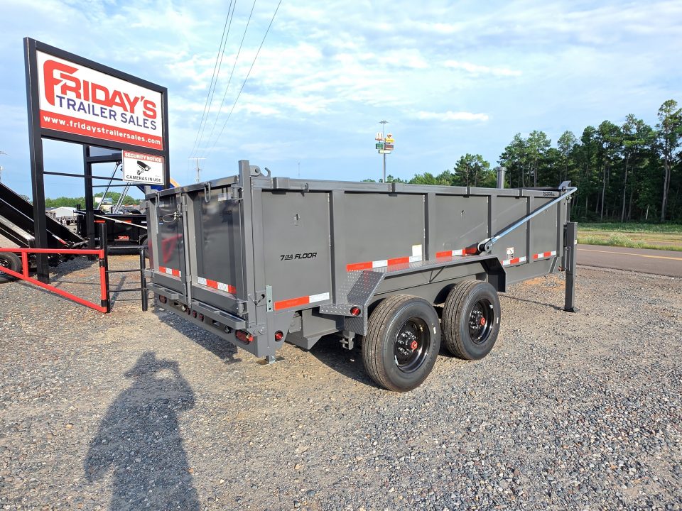 New 2027 Top Hat Trailers 16'x83" DX20 Gooseneck Low Profile 20K Dump Trailer