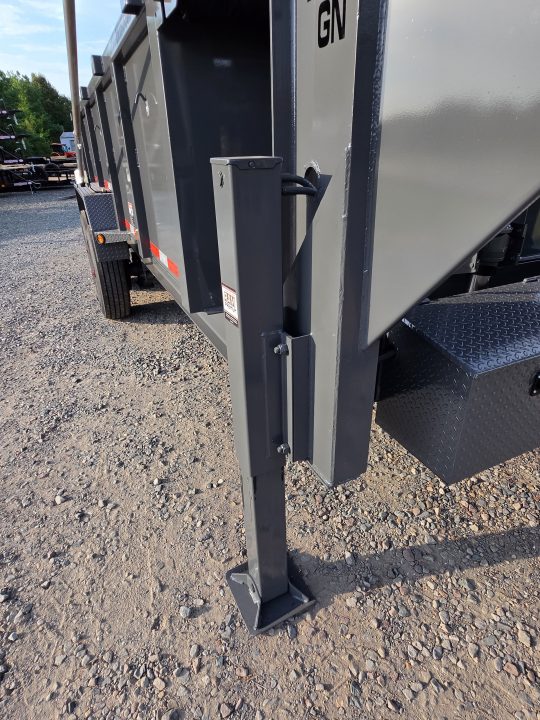New 2027 Top Hat Trailers 16'x83" DX20 Gooseneck Low Profile 20K Dump Trailer