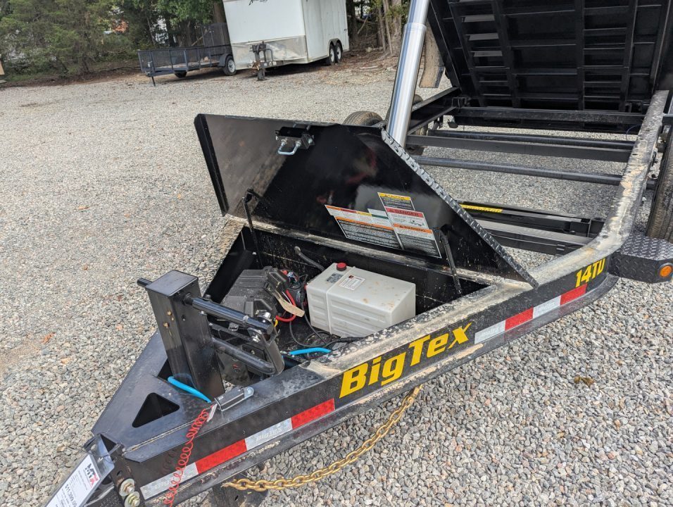 New 2027 Big Tex Trailers 7x14 TD Heavy Duty 14K Telescopic Dump w/ Slide-In Ramps Dump Trailer