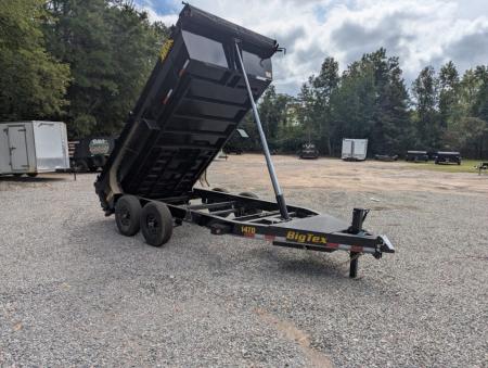 New 2027 Big Tex Trailers 7x14 TD Heavy Duty 14K Telescopic Dump w/ Slide-In Ramps Dump Trailer