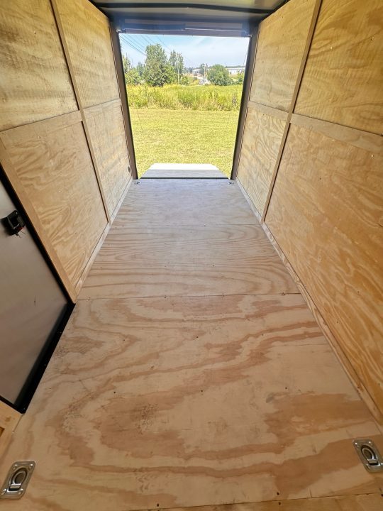 New 2027 7X14 Enclosed Trailer-3500LB Tandem Axle-7ft Interior-Black Poly-Blackout