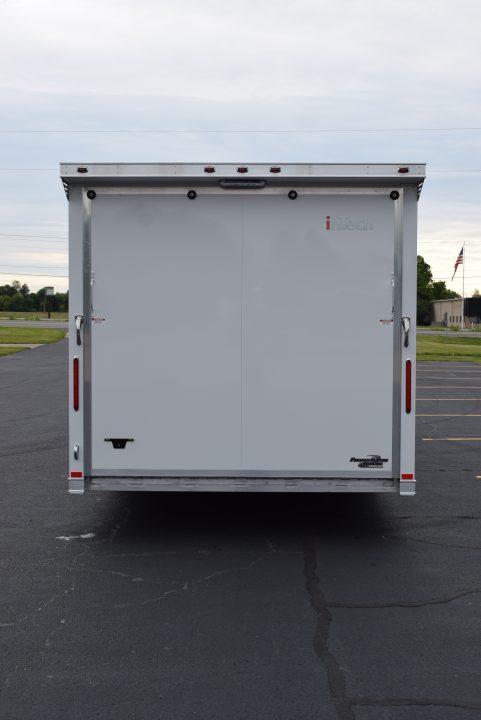 New INTECH 8.5x24 LITE SERIES ALL ALUMINUM CAR HAULER W/ Full Escape Door