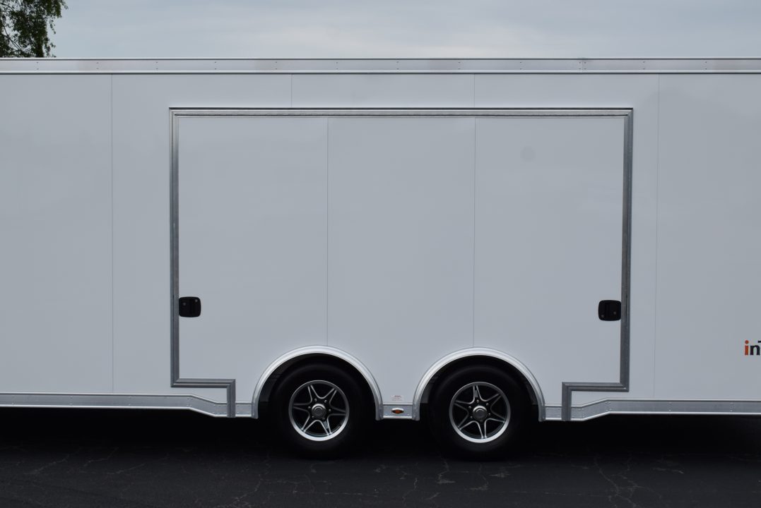 New INTECH 8.5x24 LITE SERIES ALL ALUMINUM CAR HAULER W/ Full Escape Door