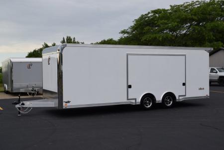 New INTECH 8.5x24 LITE SERIES ALL ALUMINUM CAR HAULER W/ Full Escape Door