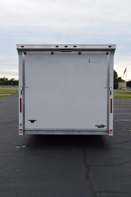 New INTECH 8.5x24 LITE SERIES ALL ALUMINUM CAR HAULER W/ Full Escape Door