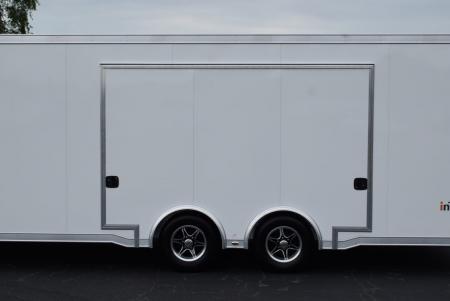 New INTECH 8.5x24 LITE SERIES ALL ALUMINUM CAR HAULER W/ Full Escape Door