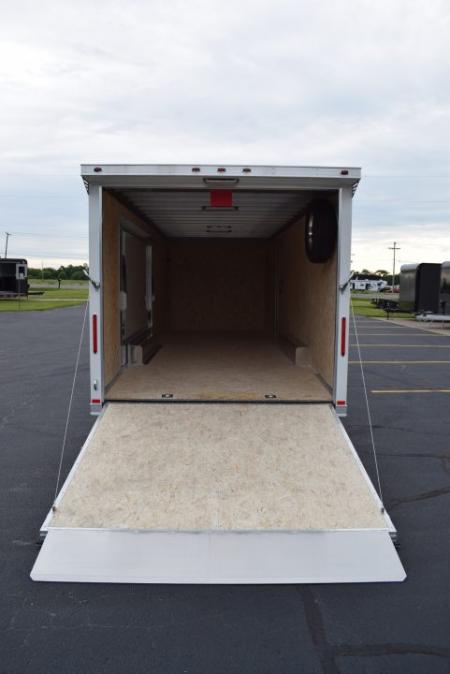 New INTECH 8.5x24 LITE SERIES ALL ALUMINUM CAR HAULER W/ Full Escape Door