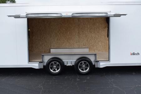New INTECH 8.5x24 LITE SERIES ALL ALUMINUM CAR HAULER W/ Full Escape Door