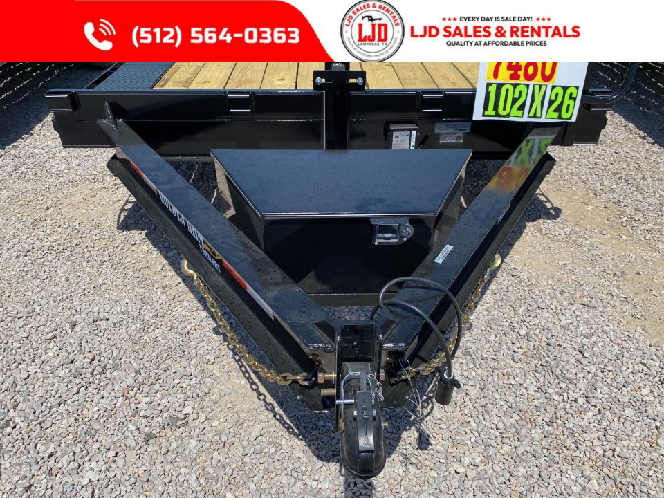 New 2026 Golden Arm - 102" x 26' Drive over fender Equipment Trailer