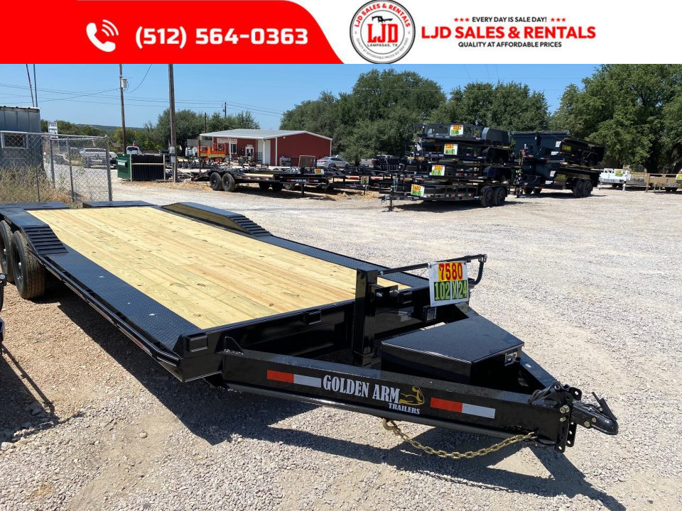 New 2026 Golden Arm - 102" x 24' -Drive over fender - Equipment Trailer