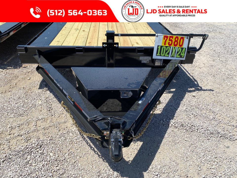 New 2026 Golden Arm - 102" x 24' -Drive over fender - Equipment Trailer