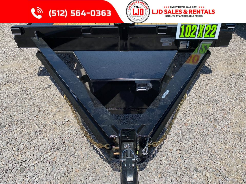 New 2026 Golden Arm - 102" x 22' -Drive over fender - Equipment Trailer