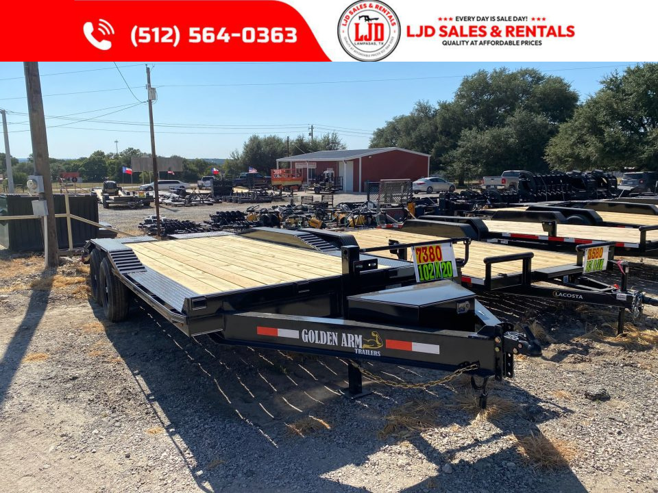 New 2026 Golden Arm - 102  x 20' -Drive over fender - Equipment Trailer