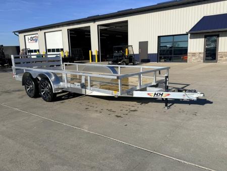 New 2027 H&H Aluminum 82 x16' 7k Rail Side Utility Trailer