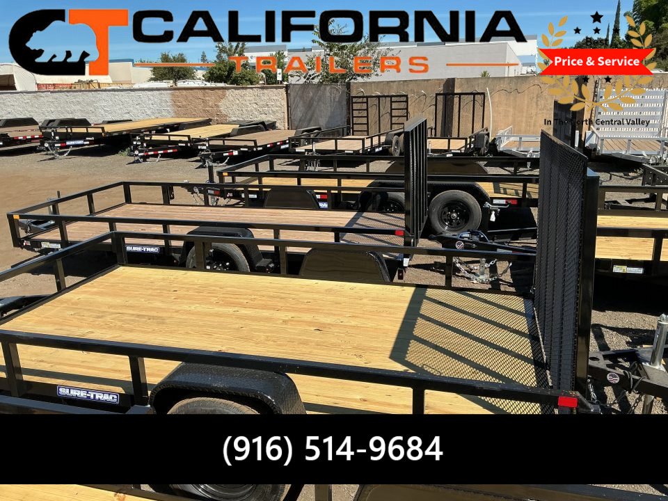 New 2027 Sure-Trac 7 x 12 Tube Top 3K Utility Trailer