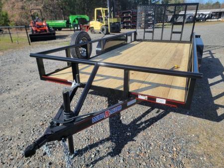 New 2026 Double A 16'x83" Tandem Axle Pipe Top w/ Tailgate Utility Trailer