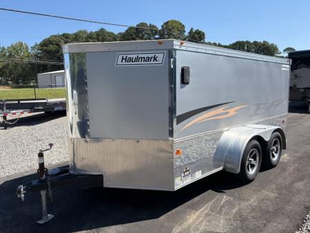 Used 2016 Haulmark 7X12 Low Hauler Enclosed Motorcycle Trailer