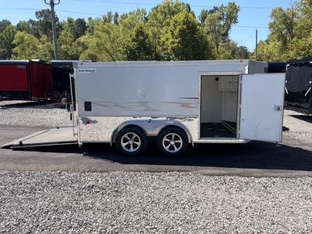 Used 2016 Haulmark 7X12 Low Hauler Enclosed Motorcycle Trailer