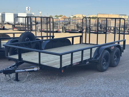 New 2026 GR Trailers 83X14 TANDEM AXLE 7K UT W/4' GATE RAMP Utility Trailer