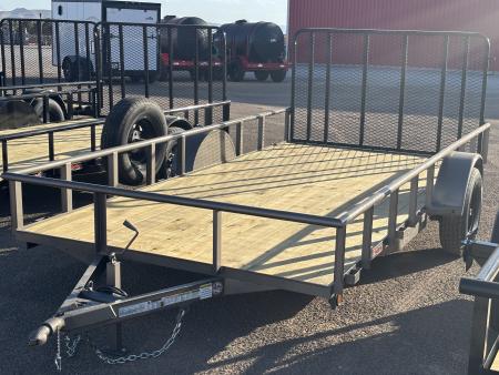 New 2026 GR Trailers 82X14 SINGLE AXLE W/4' GATE RAMP Utility Trailer