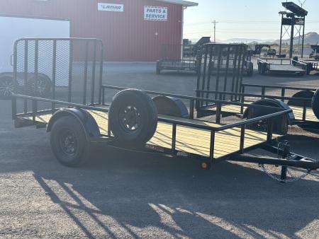New 2026 GR Trailers 77X12 SINGLE AXLE W/4' GATE RAMP Utility Trailer