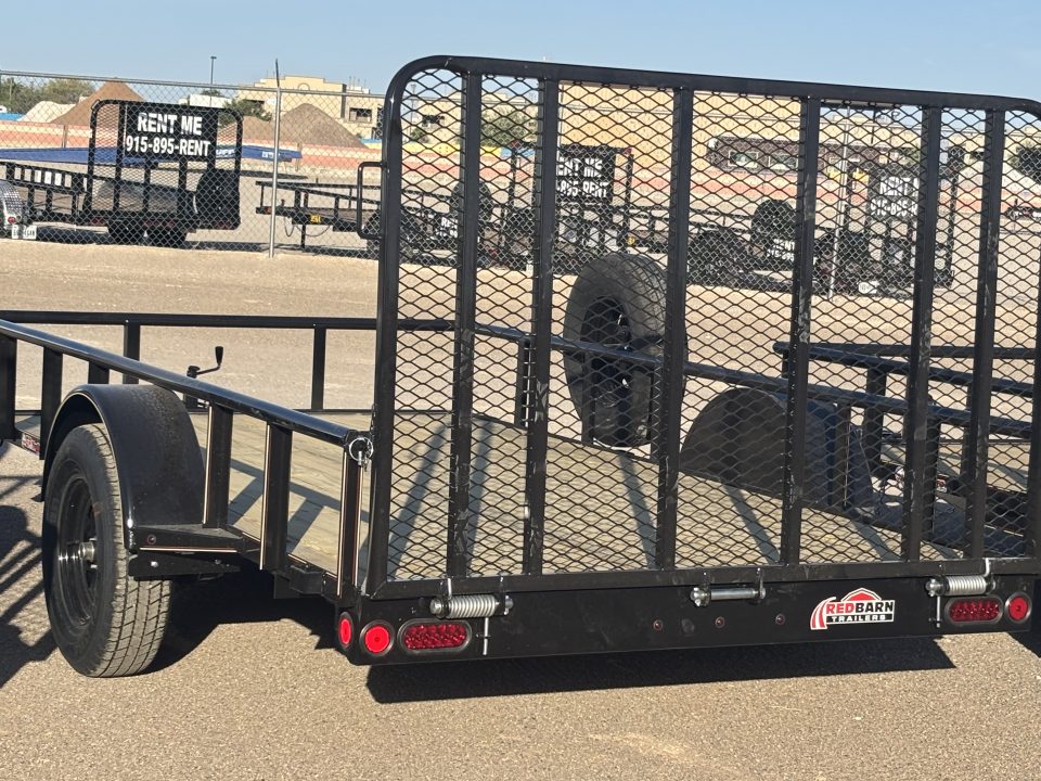 New 2026 GR Trailers 77X12 SINGLE AXLE W/4' GATE RAMP Utility Trailer