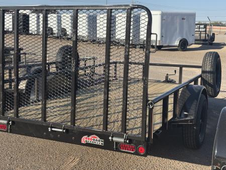 New 2026 GR Trailers 77X12 SINGLE AXLE W/4' GATE RAMP Utility Trailer