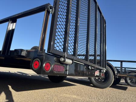 New 2026 GR Trailers 77X12 SINGLE AXLE W/4' GATE RAMP Utility Trailer
