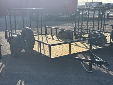 New 2026 GR Trailers 77X12 SINGLE AXLE W/4' GATE RAMP Utility Trailer