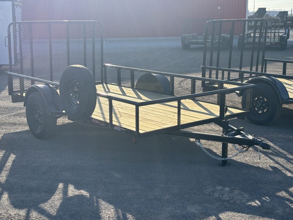 New 2026 GR Trailers 77X12 SINGLE AXLE W/4' GATE RAMP Utility Trailer