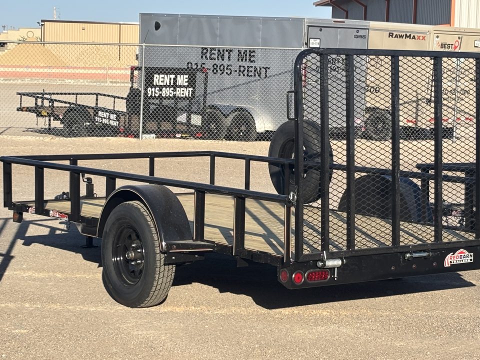 New 2026 GR Trailers 77X12 SINGLE AXLE W/4' GATE RAMP Utility Trailer