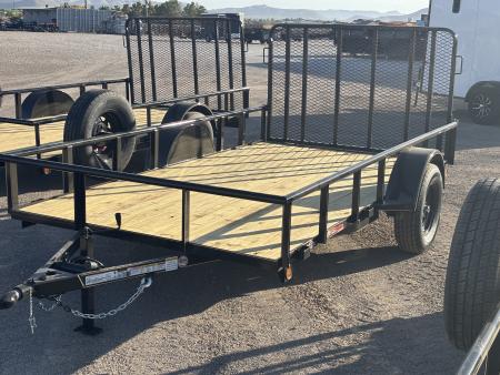New 2026 GR Trailers 77X12 SINGLE AXLE W/4' GATE RAMP Utility Trailer