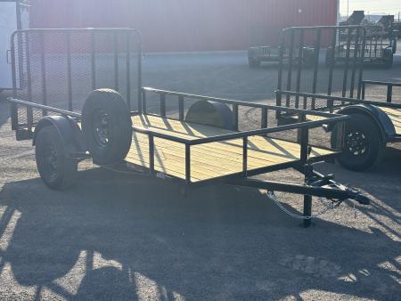 New 2026 GR Trailers 77X12 SINGLE AXLE W/4' GATE RAMP Utility Trailer