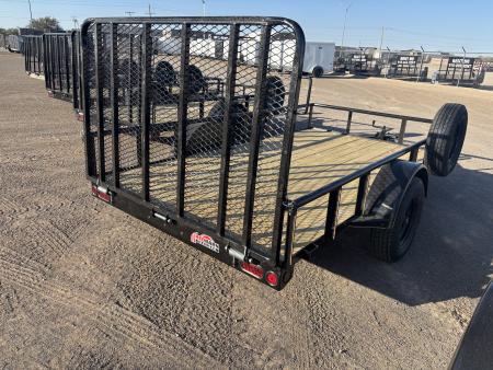 New 2026 GR Trailers 77X12 SINGLE AXLE W/4' GATE RAMP Utility Trailer