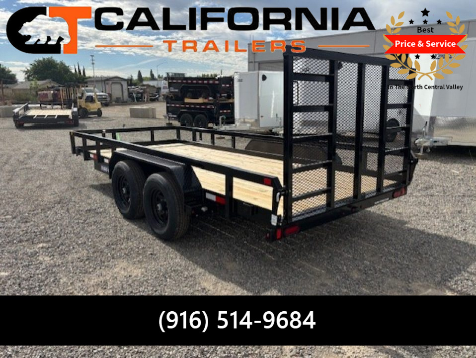 New 2026 Sure-Trac 7x16 Tube Top Utility 10K Utility Trailer