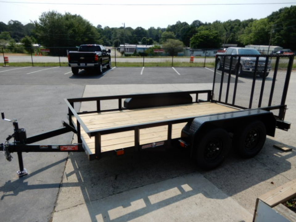New 2027 Currahee 76x12 Landscape, 2-3500# Axles, Removable Ramp Gate