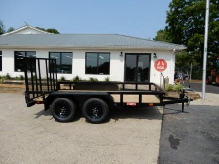 New 2027 Currahee 76x12 Landscape, 2-3500# Axles, Removable Ramp Gate