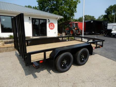 New 2027 Currahee 76x12 Landscape, 2-3500# Axles, Removable Ramp Gate