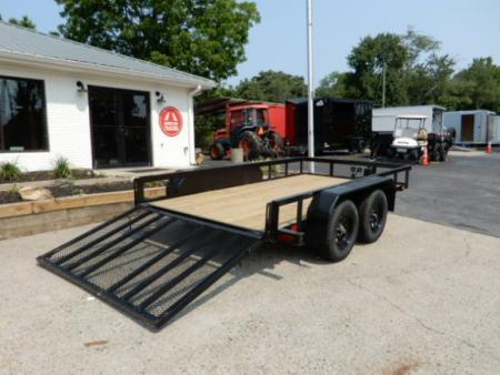 New 2027 Currahee 76x12 Landscape, 2-3500# Axles, Removable Ramp Gate