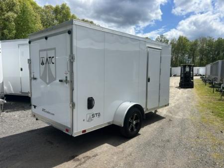 Used 2024 Pre Owned Like New, ATC 6x12 Aluminum Frame Cargo / Enclosed Trailer