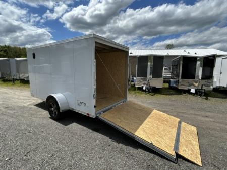 Used 2024 Pre Owned Like New, ATC 6x12 Aluminum Frame Cargo / Enclosed Trailer