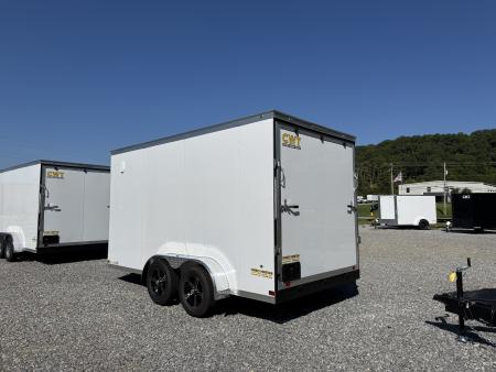 New 2026 Covered Wagon Trailers 7X14 TA2 7' INT BAR LCK POLY WHEELS Cargo / Enclosed Trailer