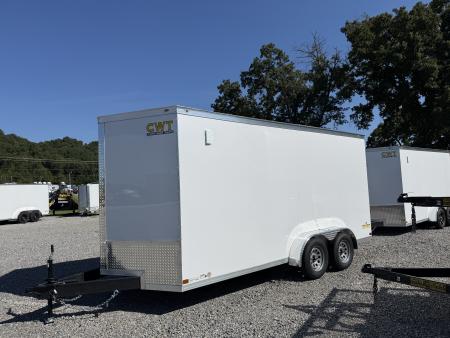 New 2027 Covered Wagon Trailers 7X16 TA2 7' BAR LCK POLY Cargo / Enclosed Trailer