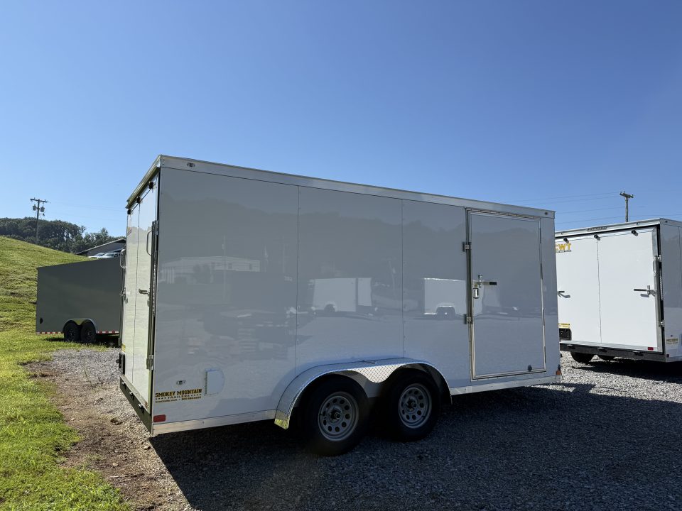 New 2027 Covered Wagon Trailers 7X16 TA2 BAR LCK POLY Cargo / Enclosed Trailer